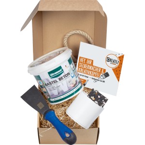 CREATE! by OBI DIY Türstopper Set mit Beton, Spachtel, Hanfseil und Zubehör in einer Box.