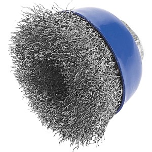 LUX Topfbürste für Winkelschleifer, Drahtbürste zum Entrosten und Reinigen.