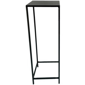 Schwarzer Boltze Tisch Corvin, 65 cm hoch, aus Eisen, modernes Deko-Highlight.