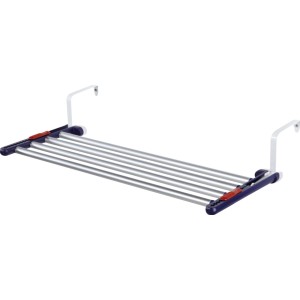 Leifheit Hängetrockner Quartett 42 Extendable Al, ausziehbarer Wäscheständer für Balkon, Heizung oder Tür.