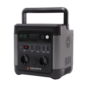 Yard Force Power Station LX PS1200 mit 1000W, tragbarer Stromspeicher mit USB- und 230V-Anschlüssen.