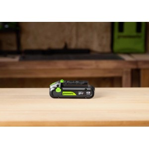 Greenworks 24V Akku, 2Ah, schwarz-grün. Akku für Gartengeräte und Werkzeuge.