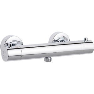 Schöner Wohnen Duschthermostat Dicu Eco-Stop Chrom für die Wandmontage.