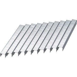LUX Flachdrahtklammern, 12,4 mm x 10 mm, 1000 Stück, für Tacker, verzinkter Stahldraht.