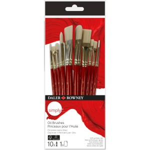 Daler Rowney Aquarellmalpinsel Simply 10er-Set
