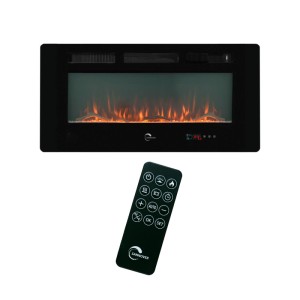 Sannover Elektrokamin mit LED-Flammeneffekt Valtaia Plat 2000 W 102 cm