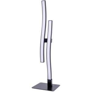 Moderne Näve LED Tischleuchte Onda, 44 cm hoch, mit wellenförmigem Design und warmweißem Licht.