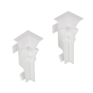 Kosche Innenecken, 2er-Set, weiß, für Sockelleisten Profi 16x58mm. Zubehör für Laminat & Parkett.