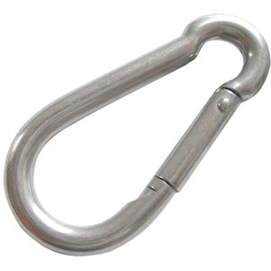 Beetex Karabiner 7 cm, 4er-Set aus Edelstahl für Sonnensegel-Zubehör.
