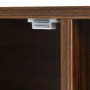 okwish TV Schrank mit Türen und Fächern und Gold Griffen für Wohnzimmer 155x38x48cm Natur_6