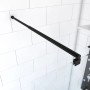 Aurlane Haltebügel Parma, schwarz, 70-100 cm, zur Stabilisierung von Duschwänden.