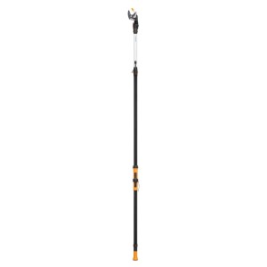 Fiskars Schneidgiraffe UPX96 X-Series, teleskopierbare Baumschere für Äste bis 32mm, orange-schwarz.