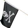 SwingKing Piratenflagge mit Totenkopf und gekreuzten Knochen für Gartenspielgeräte.