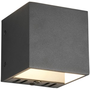 Trio LED Wandleuchte Figo Schwarz matt 100 mm x 100 mm x 100 mm