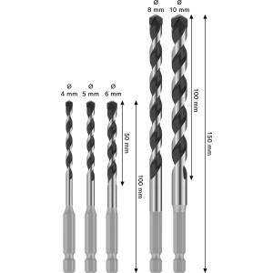 Bosch Bohrer-Set Pro Hex-5 Silber 5-tlg.