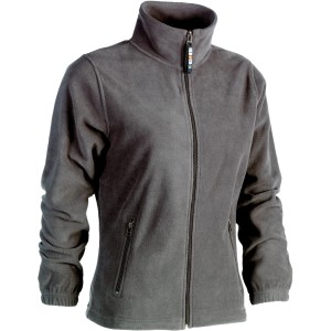 Graue Herock Fleecejacke Deva für Damen, Größe S, mit Reißverschluss und Seitentaschen.