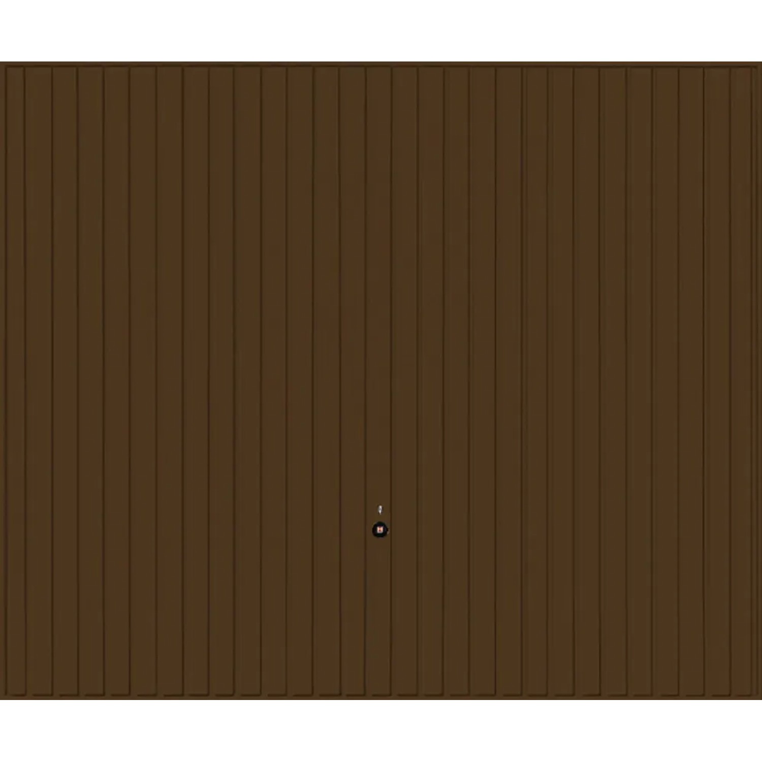 Hörmann Schwingtor Berry, Terrabraun, senkrecht gesickt, Garagentor