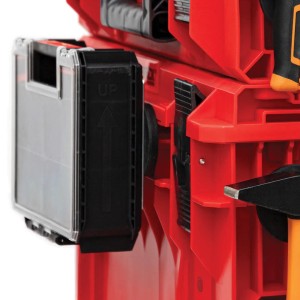 Detailaufnahme des Qbrick System PRO Organizer Set mit Wandadapter.