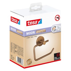 Tesa WC-Rollenhalter Moon Bronze, zur Wandmontage ohne Bohren.