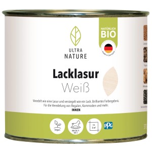 Ultra Nature BIO Lacklasur Weiß 0,375 l