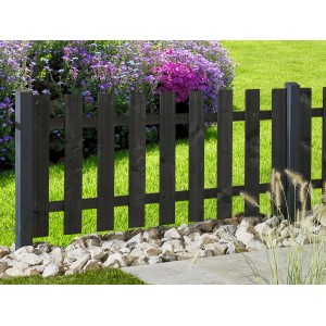 Vorgartenzaun Füssen 180 cm x 90 cm Anthrazit