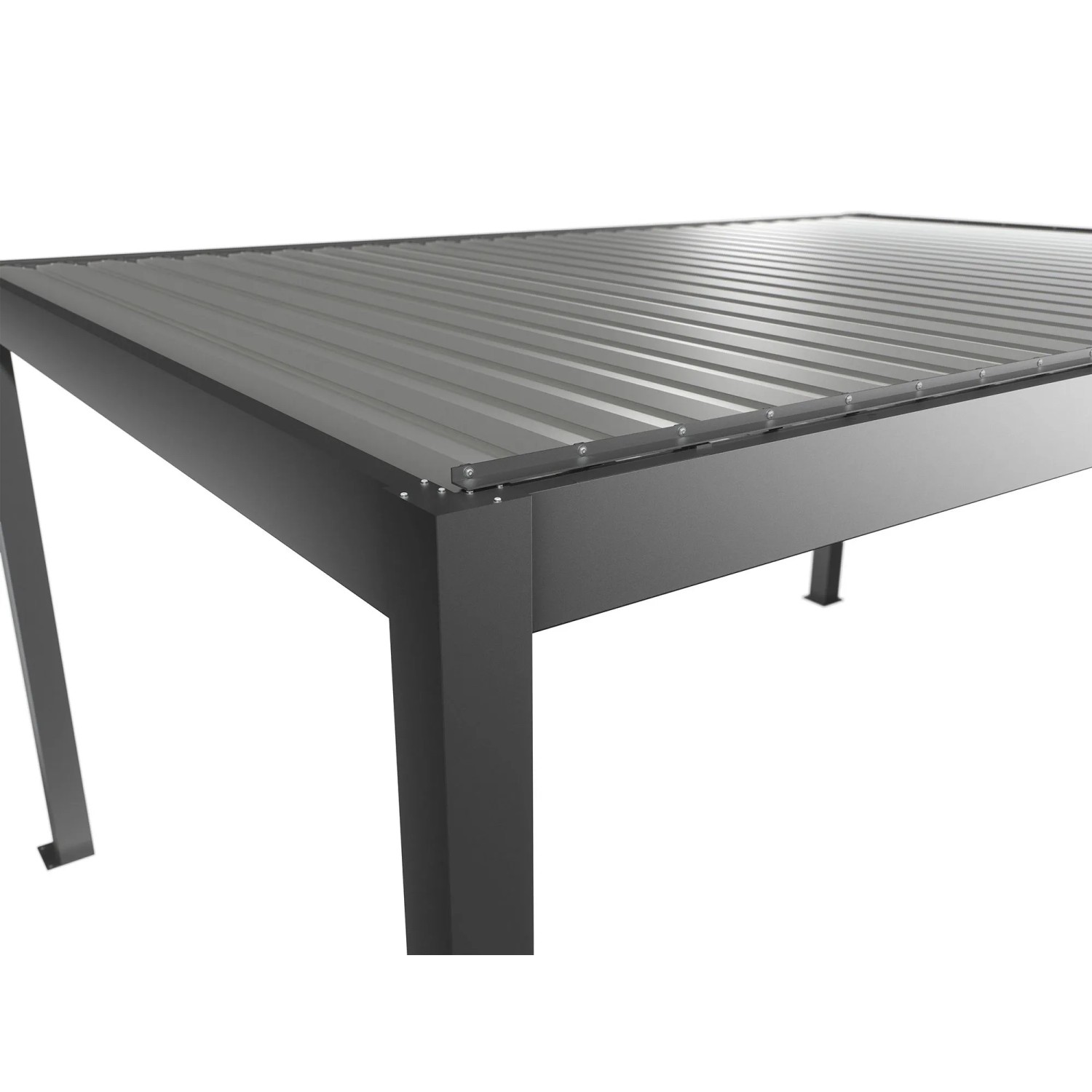 Biohort Pergola 5 m x 3,5 m Quarz-Silber_2