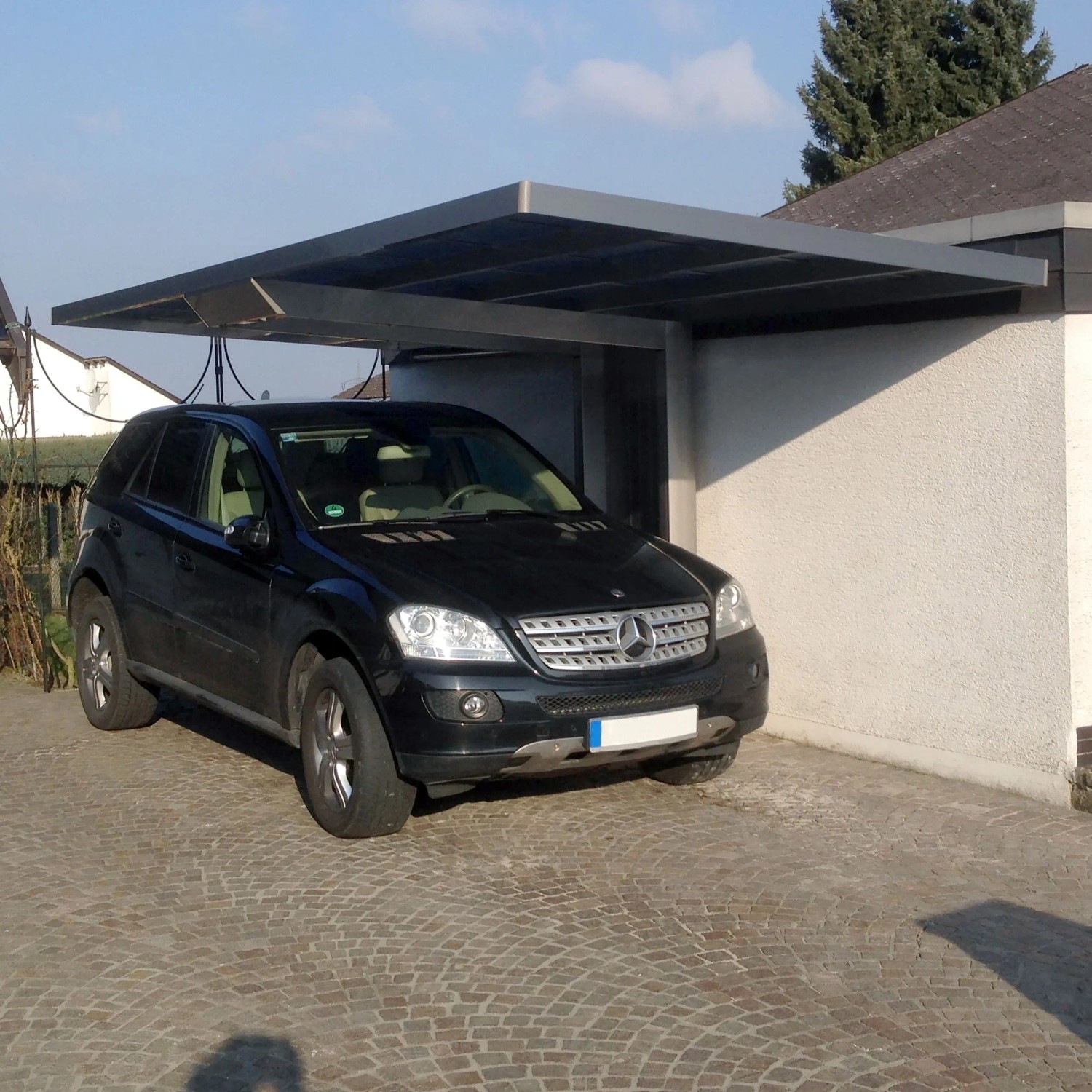 Ximax Einzelcarport Neo Aluminium Edelstahl-Look 307 cm x 555 cm_3