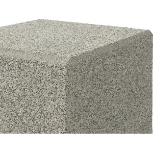 Naturstein-Palisade in Anthrazit-Grau, 25x9,5x9,5 cm. Ideal für Gartengestaltung.