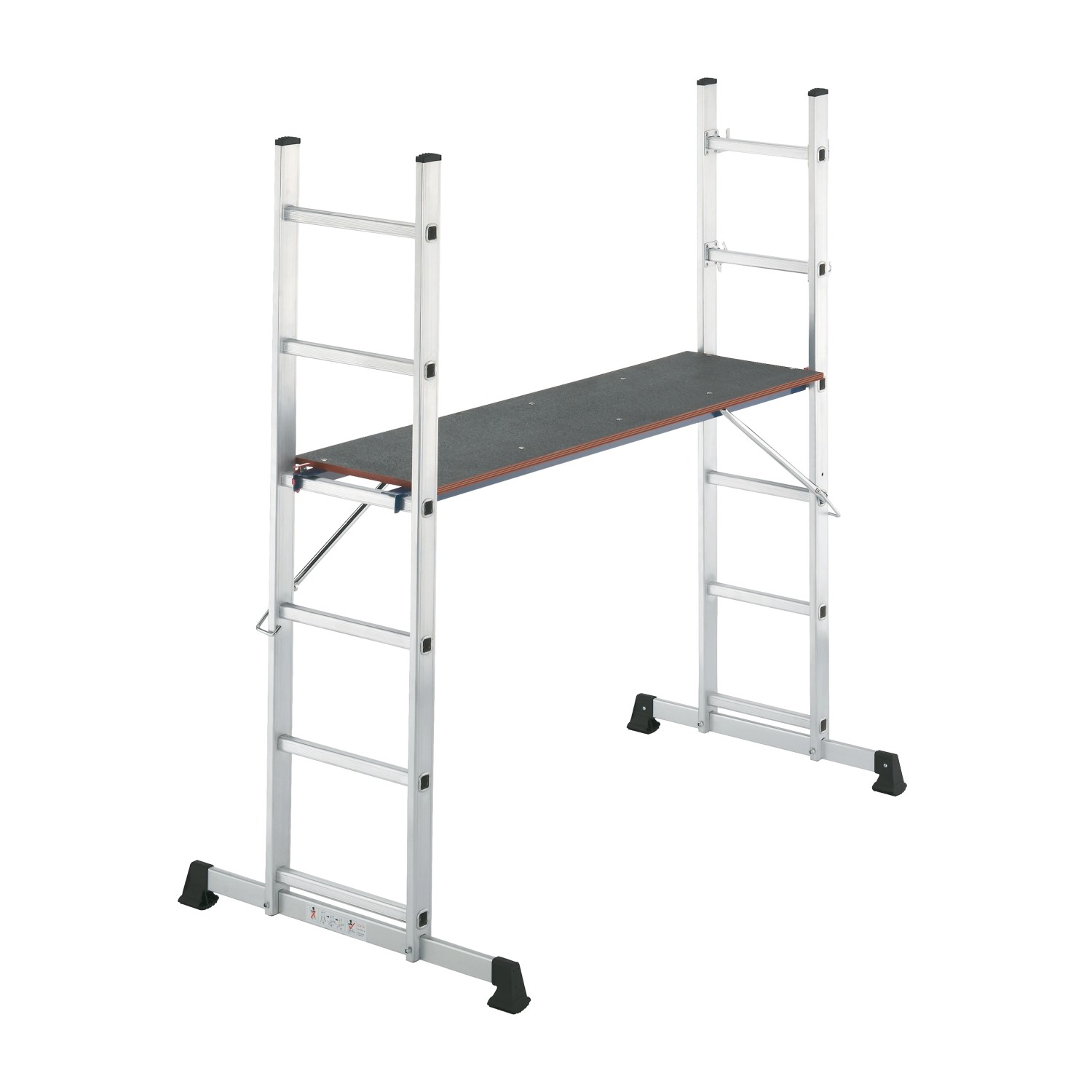 Hailo Gerüst und Leiter Aluminium HobbyStep 3teilig 2 x 6 Sprossen