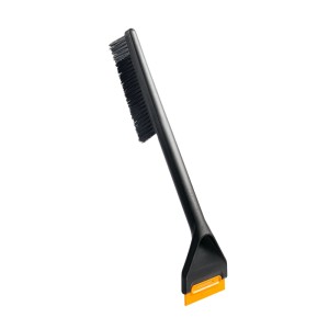 Fiskars Auto-Schneebesen & Eiskratzer Solid Orange-Schwarz für die Autoreinigung im Winter.