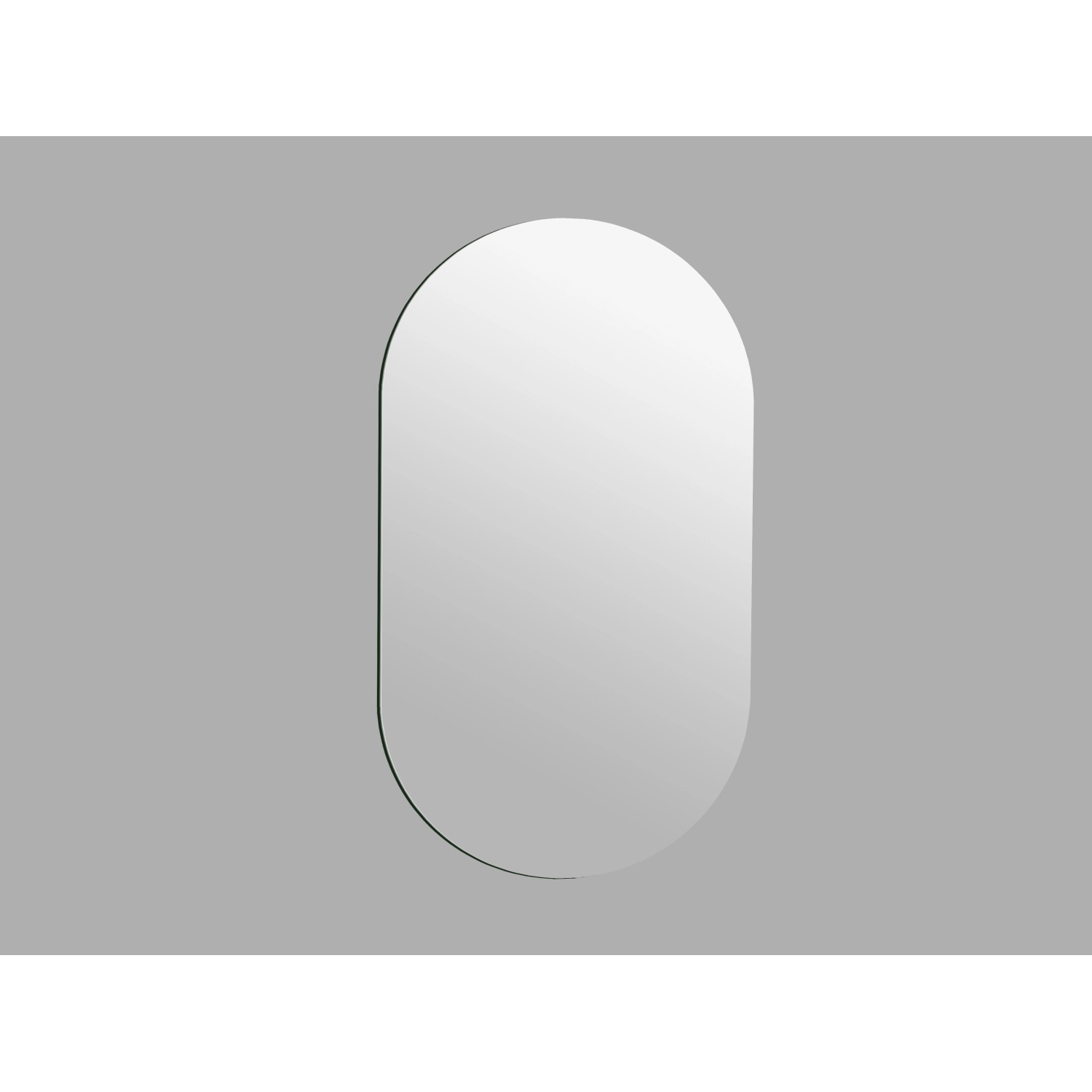 DSK Designspiegel Silver Pico, 50x90 cm, mit abgerundeten Ecken.