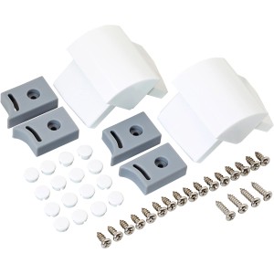 Bodenbefestigungs Set für Duschkabine Belfast Weiß