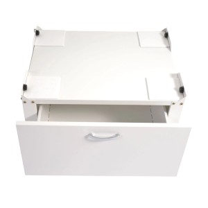 MCW Waschmaschinenunterschrank E50 Schublade 33x61x52cm Weiß