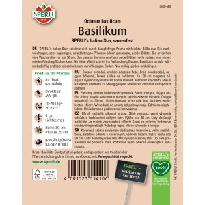 Sperli Saatgut Basilikum SPERLI's Italian Star