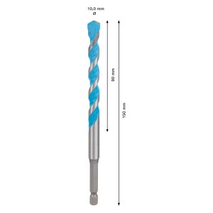 Bosch Expert Multi Construction Bohrer, 10 mm, Universalbohrer für verschiedene Materialien.