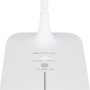 Weiße LED-Tischlampe von Globo, Schreibtischleuchte mit Touchdimmer und USB-Kabel.