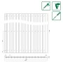 Technische Zeichnung: FN Acustico Akustikpaneel Betonoptik, 57,25x240 cm, mit Maßangaben.