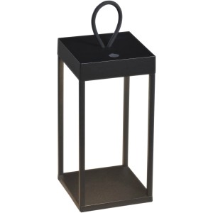 Schwarze Konstsmide LED Laterne Ravello, 30x15x15 cm, für Innen und Außen, mit Tragegriff.