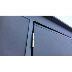 Weka Metall-Gerätehaus Gary 242 cm x 148 cm Anthrazit