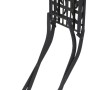 Zusammengeklappter Siena Garden Klappsessel Stella mit Mosaik in Schwarz.