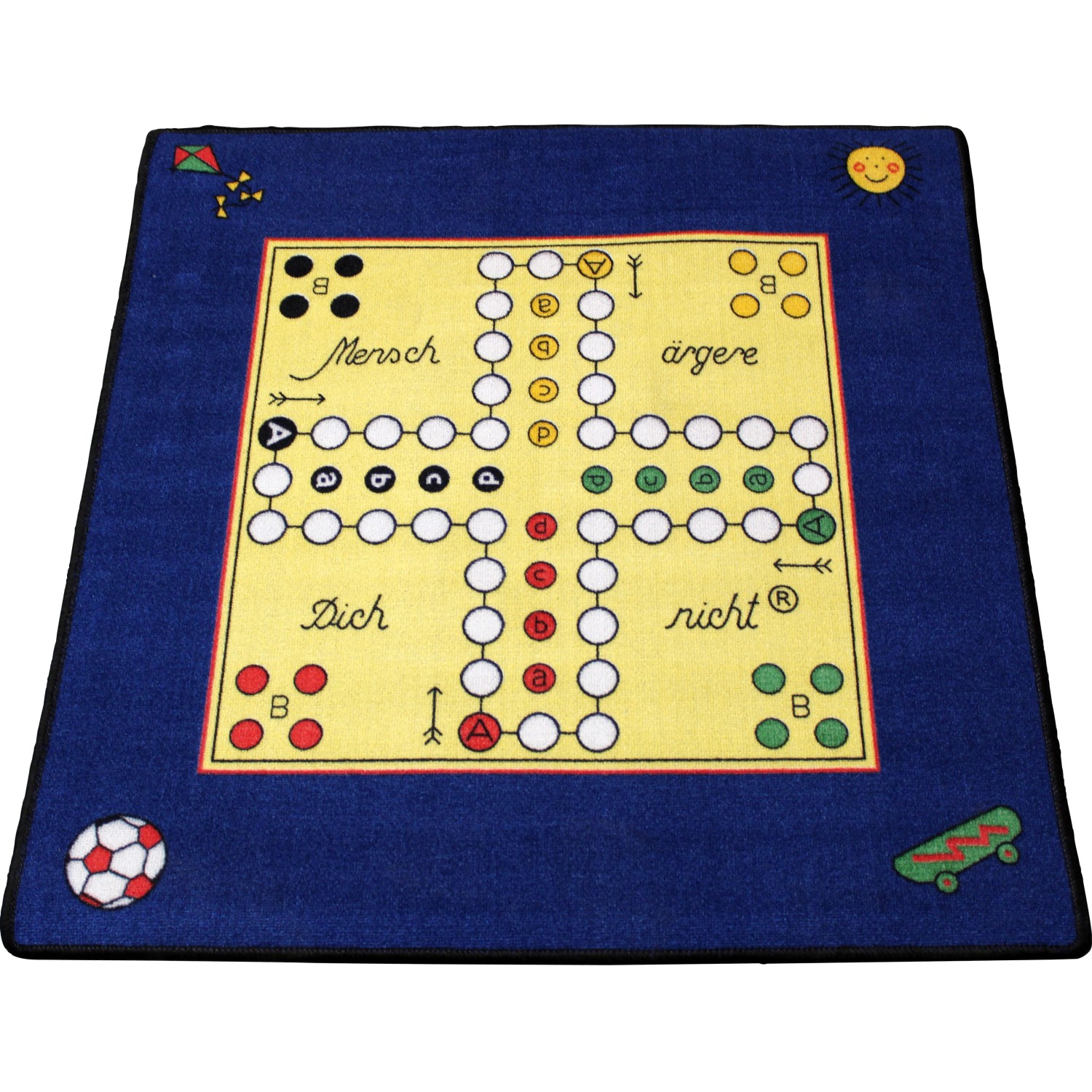 Kinder- und Spielteppich Mensch ärgere Dich nicht 92 cm x 92 cm kaufen