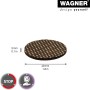 Wagner Anti-Rutsch Pads, selbstklebend, braun-beige, Ø 40mm, 4er Set für Möbel.