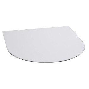 Firefix Glasbodenplatte Rundbogen, 100x120cm, 8mm stark, für Kamin & Ofen.