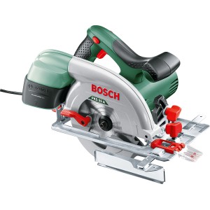 Bosch PKS 55 A Handkreissäge mit 1200 W Leistung, Speedline Wood Sägeblatt und CleanSystem Box.