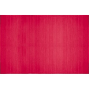 Rote Baumwolldecke (150x250 cm) als Tagesdecke oder Deko für Wohnräume.
