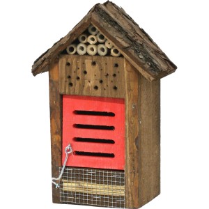Insektenhotel Rinde Rot 19 cm x 13 cm x 29 cm