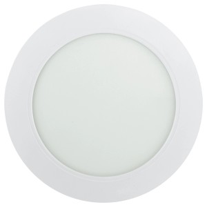 Weißes E2 Elektro Einbaupanel Style R 145, 9W, 3000K, für Deckenleuchten.