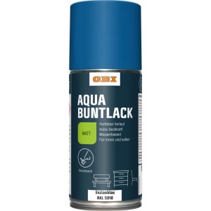 OBI Buntlack Spray RAL 5010 Enzianblau matt, 150ml Dose.