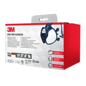 3M Atemschutzmaske inkl. Filter A2- und P3-Schutz Blau 1er-Pack