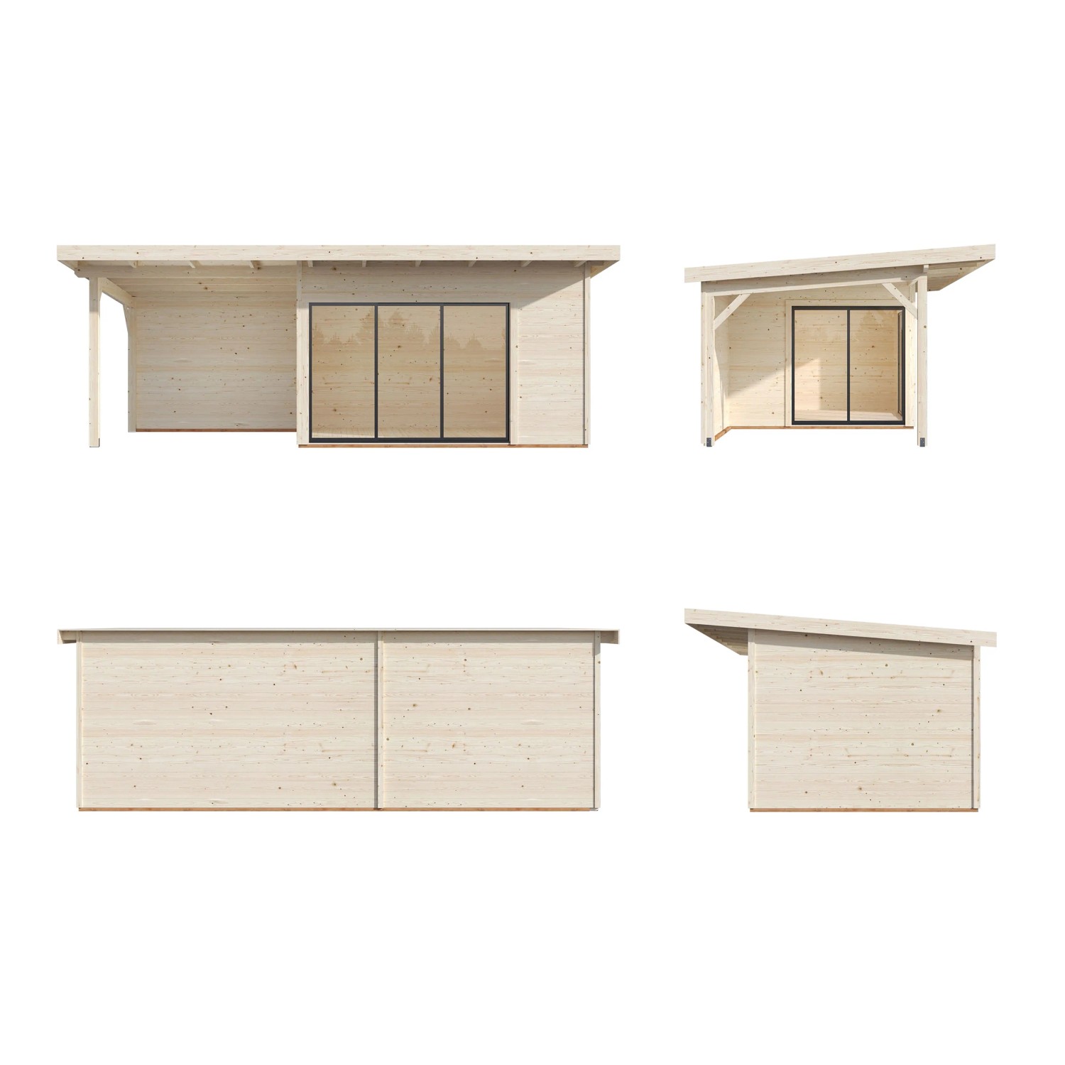 Palmako Gartenhaus Andrea Slide Grau Tauchgrundiert 693 cm x 300 cm FSC®_8